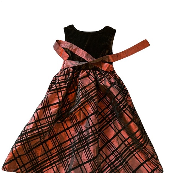 GEORGE Black & Burgundy Color Pattern Dress/Evening Gown - Picture 2 of 6